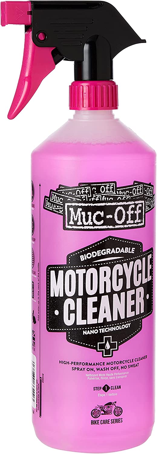 Muc Off Nano-Tech Motorcycle Cleaner - 1 Liter - Fast-Action - Biodegradable